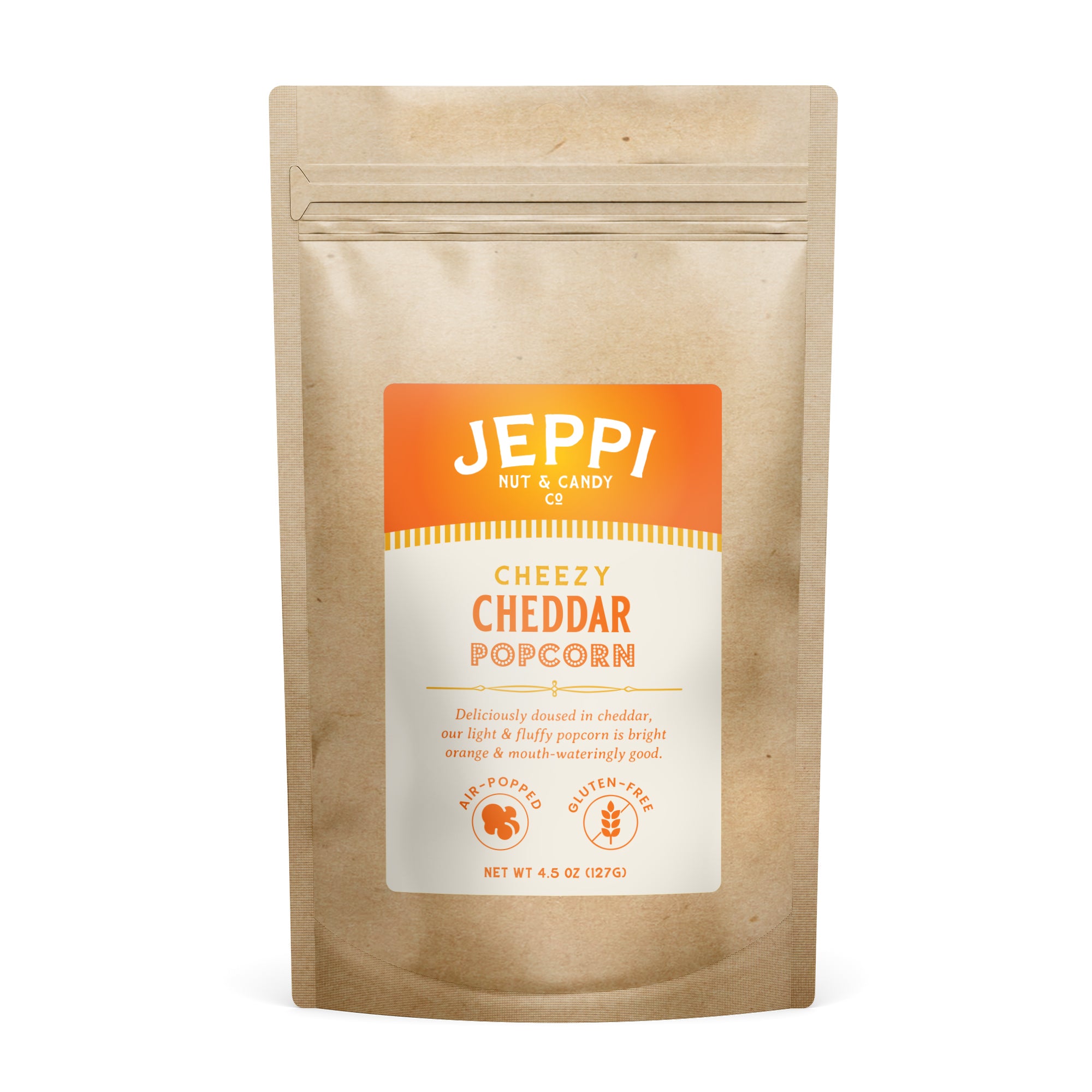 Jeppi Gourmet Popcorn - Medium Stand Up Pouches – Jeppi Nut