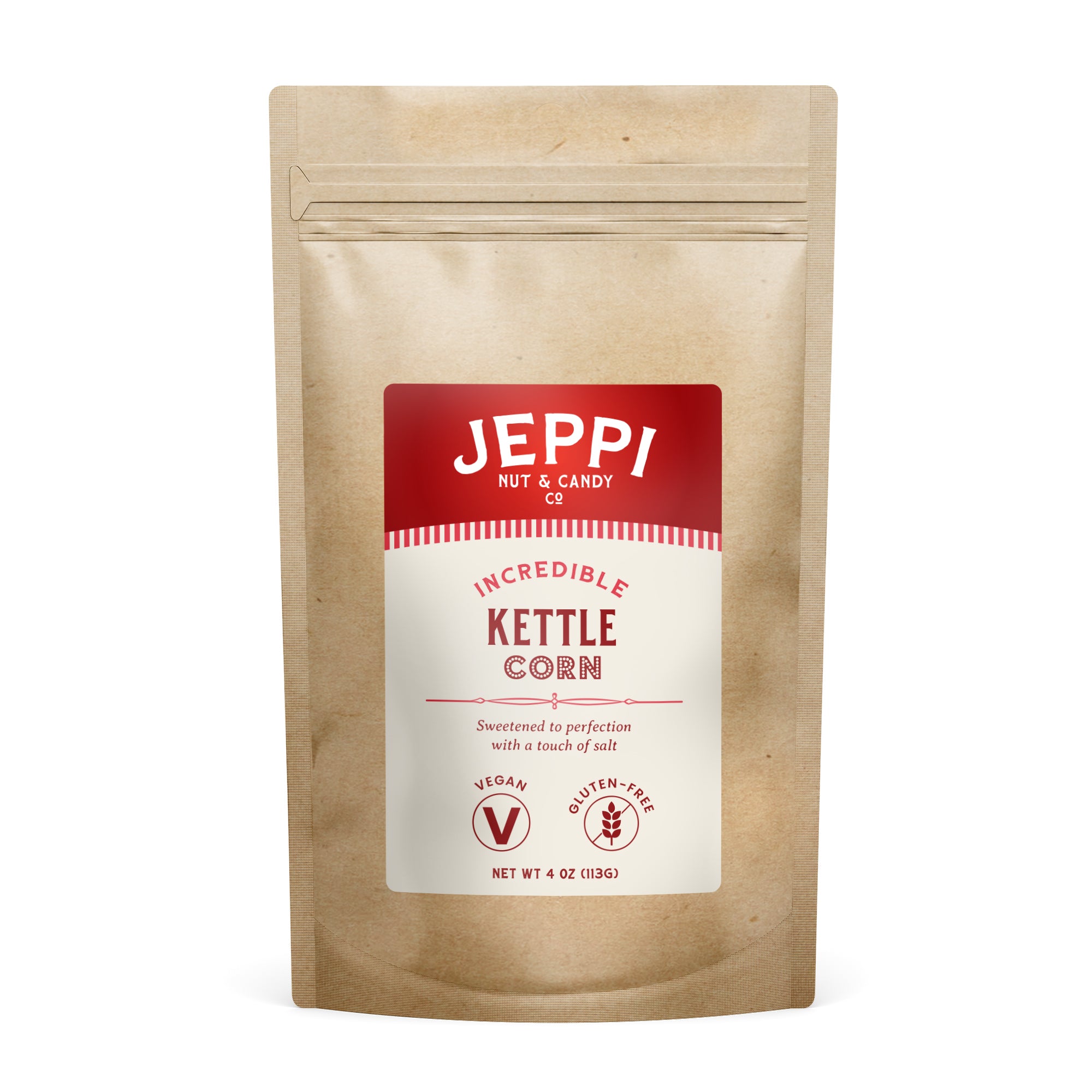 Jeppi Gourmet Popcorn - Medium Stand Up Pouches – Jeppi Nut