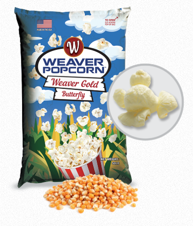 Weaver Gold Butterfly Popcorn, 50 Lb. Bag