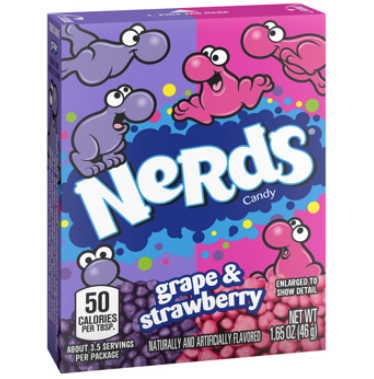 Nerds Candy Box, Grape/Strawberry, 1.65 Oz