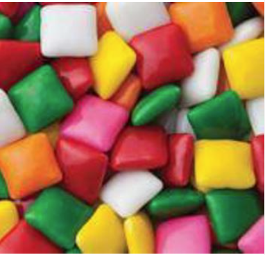 Chiclet Assorted Dubble Bubble Gum, 0.5 Lb. Deli Container