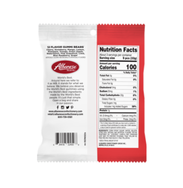 Albanese 12 Flavor Gummi Bear 3.5oz