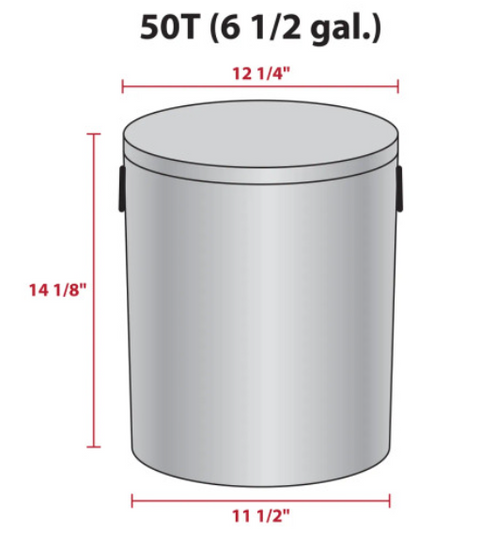 6.5 Gallon Popcorn Tin