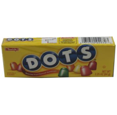Dots Assorted Flavor Gumdrops Candy, 2.25 Oz