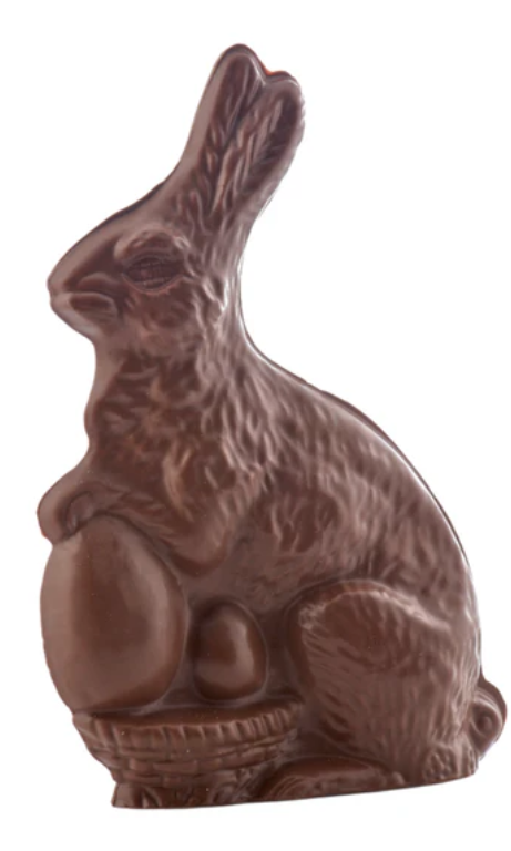 Milk Chocolate Rabbit with Basket, 18 Oz, Bagged