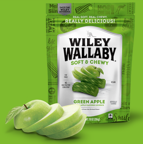 Wiley Wallaby Australian Style Licorice, Pouches