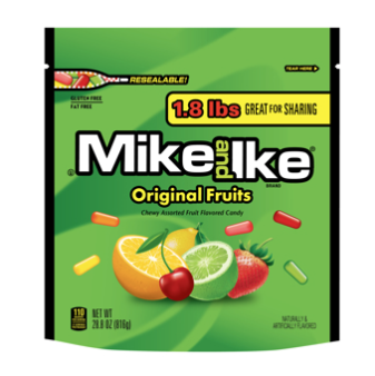 Mike & Ike (Fruit Flavored), 1.8 Lb.